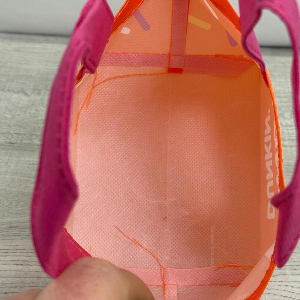 Dunkin Donuts Orange Donuts Mini Tote Bag - My Goal is More Donuts - Picture 9 of 16